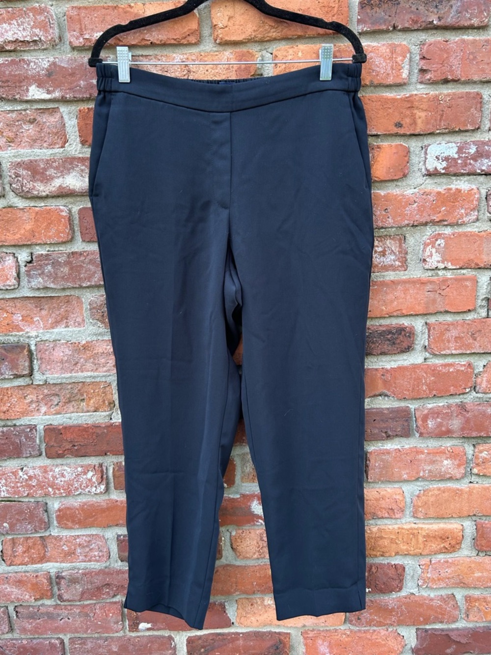 J. Crew Factory Black Jamie Pants Size 12 Pull On Pockets